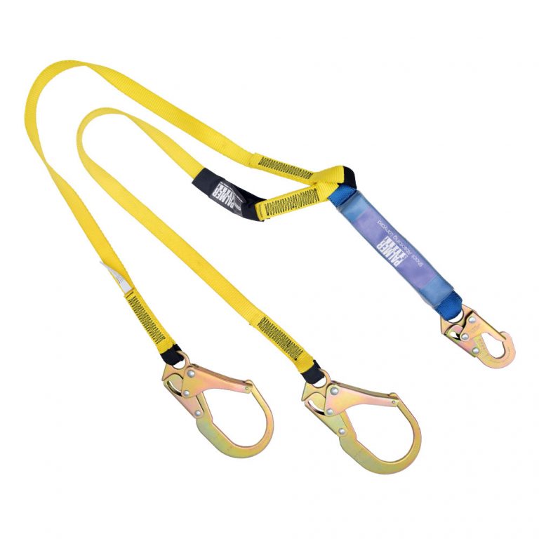 Lanyard 6 ft. Shock Absorber, Rebar Hooks, Double Leg. General Work Products